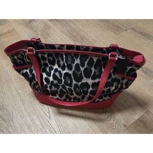 Coach animal print shoulder bag